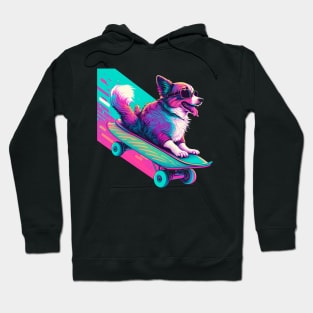 Dog on a Skateboard Hoodie